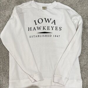 Chicka-D White Iowa Hawkeyes Sweatshirt